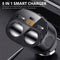 2-Way Cigarette Lighter Socket Splitter Dual USB + PD Charger Power Adapter Car