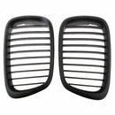 Pair of Black Kidney Front Grille Car Grille for 5 Series FOR BMW E39 1995-