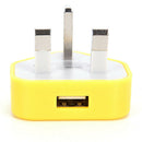 UK Mains Wall 3 Pin USB Plug Adapter Charger Power USB Port For Phones Tabl Bj