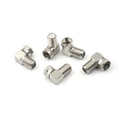 5PCS 90 Degree F Male Female Connector Adapter Coaxial Cable RG6 RG59  LJ