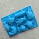 Eco-friendly Silicone Summer Ocean World Animals Shape Halloween DIY Ice Mold