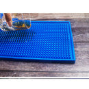 Heavy Duty Rubber Bar Mats Blue, 12 x 6 inch, Heat Resistant