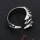Open Adjustable Men Street Dragon Alloy Claw Finger Rings Jewelry Gifts