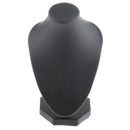 5Pcs Black PU Leather Necklace Bust Display Stands Pendant Jewelry Rack