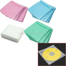 100 CD DVD BLURAY DISC CLEAR PLASTIC SLEEVE WALLET COVER CASE THICK 100