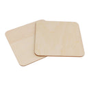 15x Wooden Square Shape Unfinished Wood Craft Blanks Squares DIY 50 /120mm