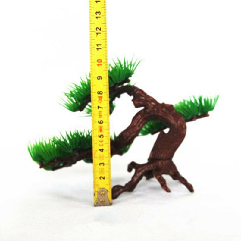 1xArtificial Plastic Bonsai Pine Tree Fish Tank Decors Aquarium Home Accessories