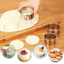 3pcs Stainless Steel Round Dumplings Wrappers Molds Set Cutter Maker Tools