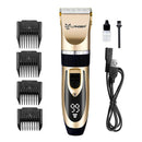 Cordless USB Electric Pet Hair Trimmer Kit Mute Grooming Clipper Cats Shaver