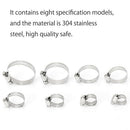 80Pcs/Set Boxed Stainless Steel Adjustable Pipe Clamp Clamp Hoop American H