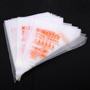 Disposable Plastic Cake Nozzles Pack Baking Decor Pastry Fondant Bag 100PCs 9ITO