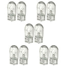 T10 501 W5W Car Auto Interior Side Lights Dashboard Dash Panel Gauge Bulbs x10