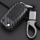 Plastic Smart Remote Key Case Chain For Skoda SEAT Ibiza Leon VW EOS Car Keys