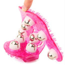 Palm Shaped Massage Glove Body Massager With 9 360-Degree-Roller Metal Roll