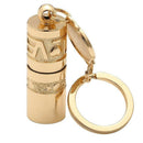 Golden Mini Portable LED Flashlight Torch Lamp Handheld Camping Keychain Light