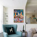 DIY Five Cats Full Drill Round Diamond Painting Bead Art Mosaic Home Decor