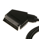 RGB Scart Cable TV Lead Black 4.5mm PVC Copper for Sega Saturn SS Console