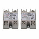 2PCS Solid State Relay SSR-25DA 25A /250V 3-32V DC Input 24-380VAC Output U4N5