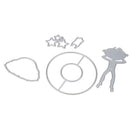 5pcs Girl Summer Time Cutting Dies Scrapbook Embossing DIY Craft Album Card A