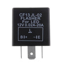 3Pin Electronic Car Flasher Relay CF13 JL-02 fix LED light Hyper Flash Blinking-