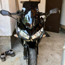 Windshield Windscreen Double Bubble Deflectors Black for Kawasaki Ninja 100 Q8T5