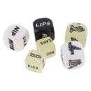 6 Pieces Funny and Romantic Role Playing Dice Game Set,Novelty Gift for