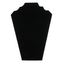 Velvet Necklace Display Stands Chain Jewelry Bust Holder Tower Rack 30x21cm