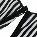 Hair Cutting/Barbers Cape - Adjustable Black and White Stripe Hairdressing