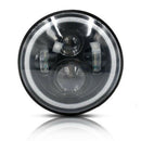 7 Inch Round LED Light Headlights Hi/Lo Beam Angle Eyes For Wrangler JK  N Tw