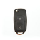 2 Button Folding Car Remote Flip Key Shell Cover For  GOLF MK4 BORA Uncut nME
