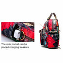 floral red bag Mummy bag hit Oxford diagonal shoulder double back multi-use