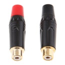 1 Pair of Audio High-end  Built-in Socket RCA Connection Socket Connector