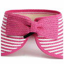 Kids Child Girls Summer Wide Brim Cap Roll Up Foldable Sun Beach Straw Viso
