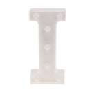 White Large Plastic Marquee Freestanding Alphabet LED Light UP Letters I