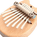 Mini 8 Keys Kalimba Mahogany Thumb Piano w/ Lanyard Percussion Instrument