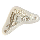 Lace corner Shape Silicone wedding Cake Decoration cake Candy Cookie Mould DI JR