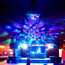 E27 RGB LED Bulb 3W Rotating Crystal Magic Ball Stage Party DJ Disco Light A