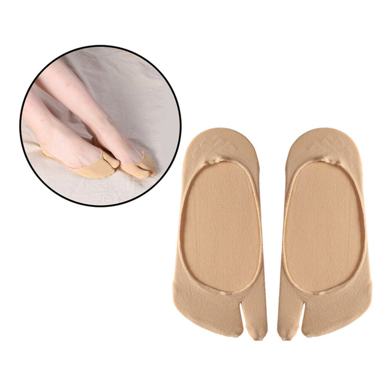 4-Pairs Womens Split No Show Socks Breathable Japanese Geta Ankle Toe Socks
