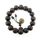 Men's Wooden Buddha Buddhist Prayer Beads Tibet Mala Wrist Bracelet Fashion