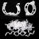 100Pcs Plant Vine Tomato Stem Clips Supports Connect Trellis Twine Cages Flower