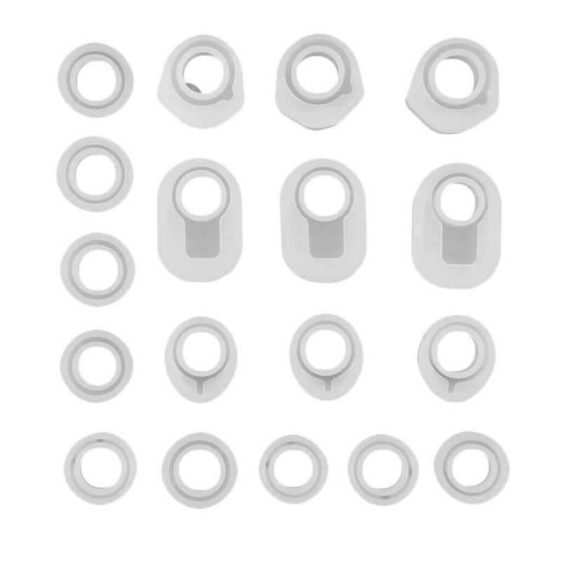 1 Set / 18pcs DIY Assorted Ring Shapes Sugar Craft Silicone Moulds Cake Decor