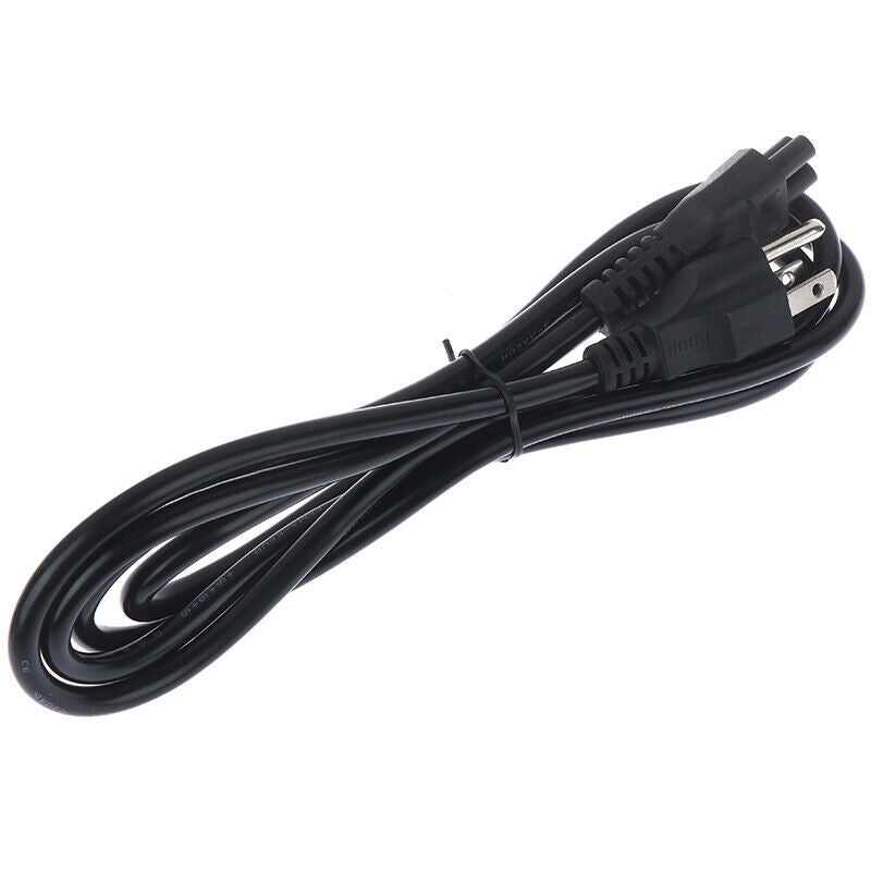 1.8m US Plug 3-Prong Laptop Adapter Power Cord Cable Lead 3 Pin Charger Adapt ly