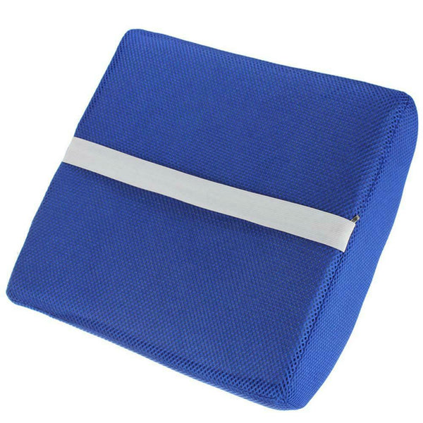Hot Memory Foam Lumbar Back Support Cushion Pillow for Home Car Office Seat Blue