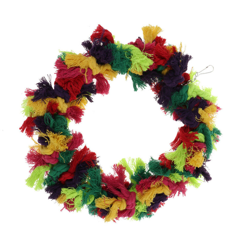 Colorful Bird Toys Parrot Swing Ring Cage Toys For Cockatiel Budgie Lovebird