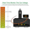 Car LCD Cigarette Lighter Socket Distributor DC 12V Dual USB Charger Power QNF