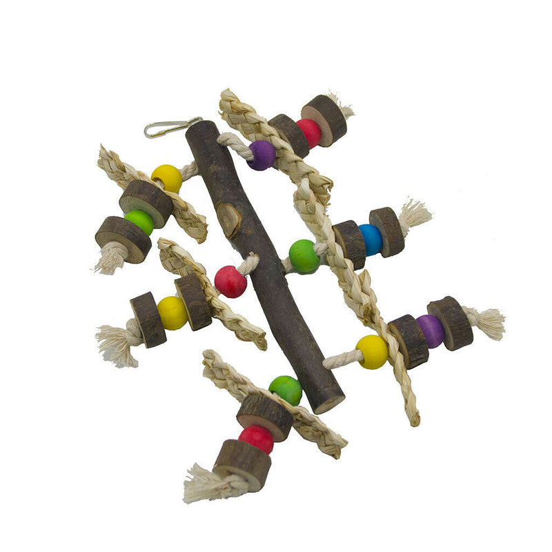 7 Pcs Birds Parrot Chew Toys Wooden Blocks Toys For Small to Large Birds Parrots