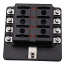 32V Auto Car Boat 8Way Circuit Standard ATO ATC Blade Fuse Box Block Holder