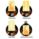 E27 96LED Dynamic Flame Light Torch Fire Bulb Lamp Outdoor Home Wall Decor Lamp