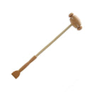 Beige Wooden Double Ends Back Scratcher Hammer Massager