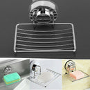 1x Shower Soap Dishes Holder Basket Tray Organizer Bathroom Strong Suction Cup